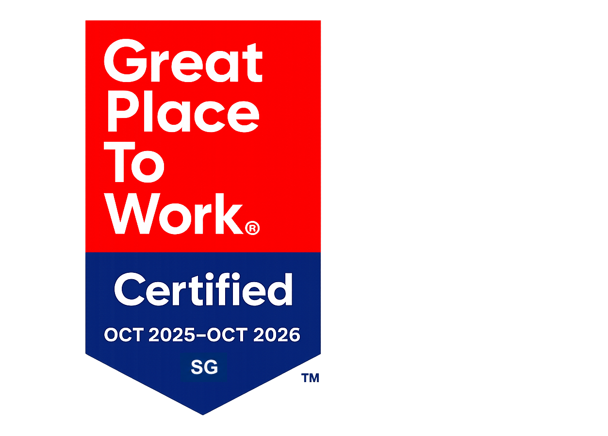 Great Place To Work® Certified badge, OCT 2025–OCT 2026, USA